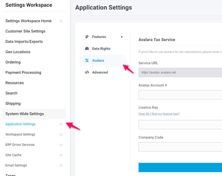 Avalara Tax Service CIMcloud Help Center
