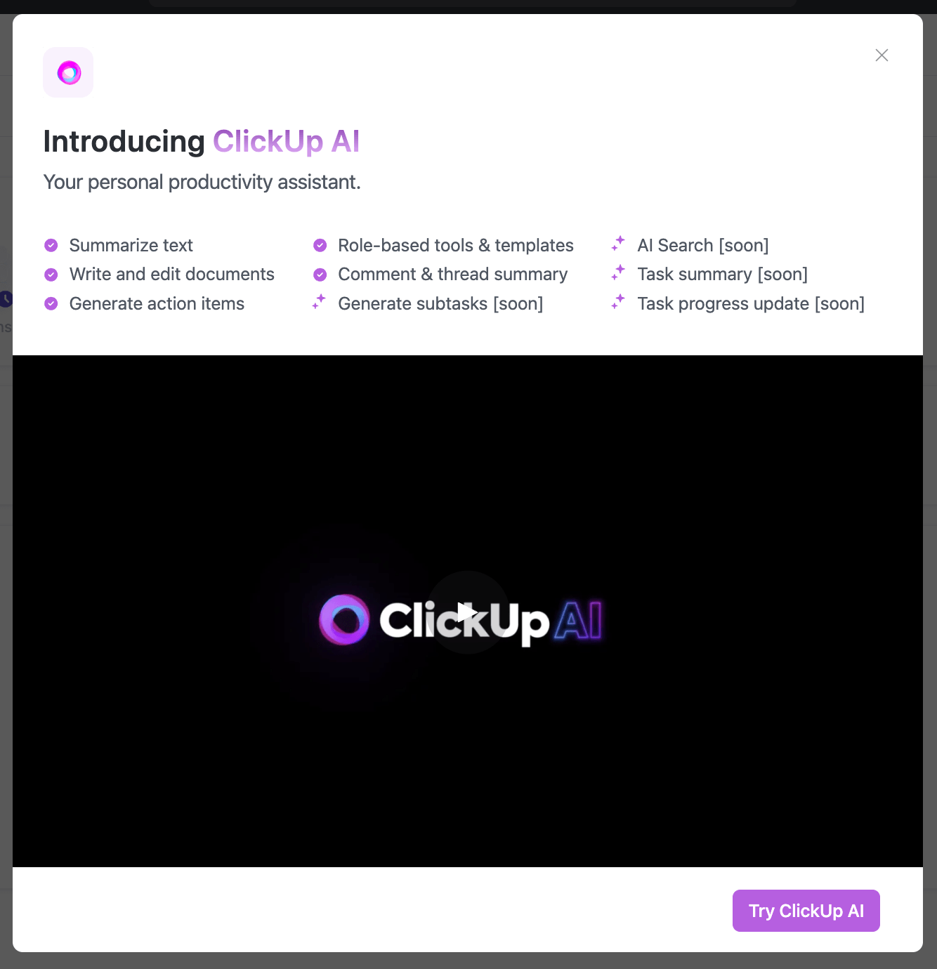 ClickUp AI pricing FAQ ClickUp Help