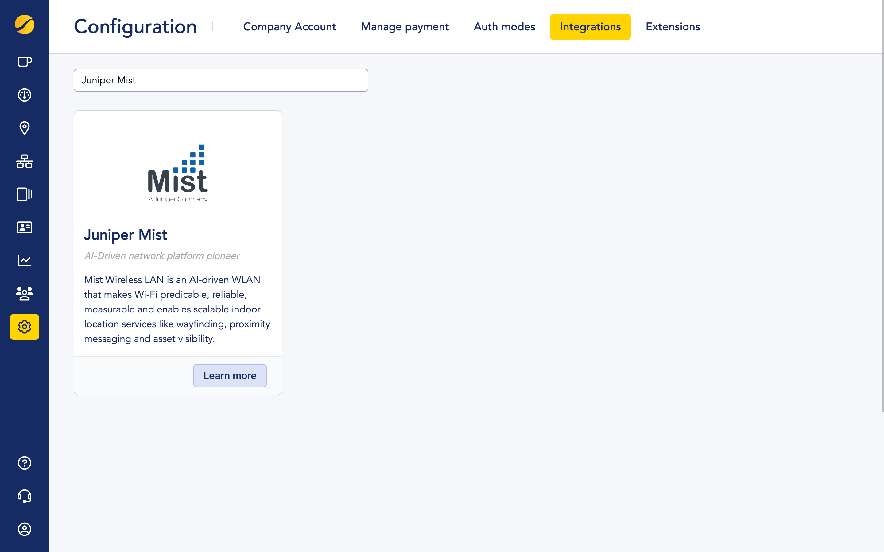 Juniper MIST deployment CloudiFi Knowledge Base