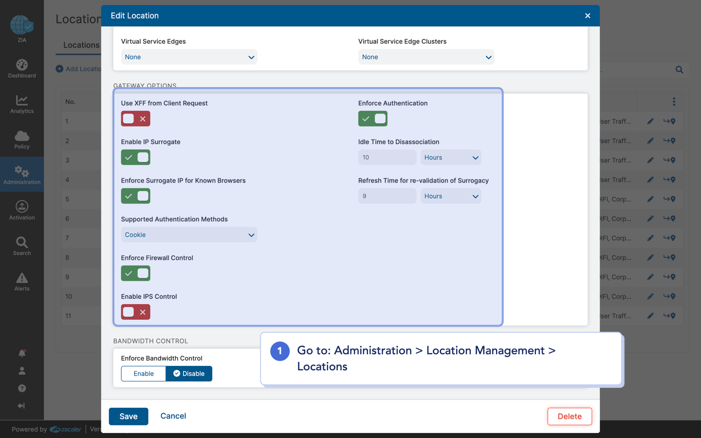 How to deploy Cloudifi Captive Portal into an existing Zscaler tenant