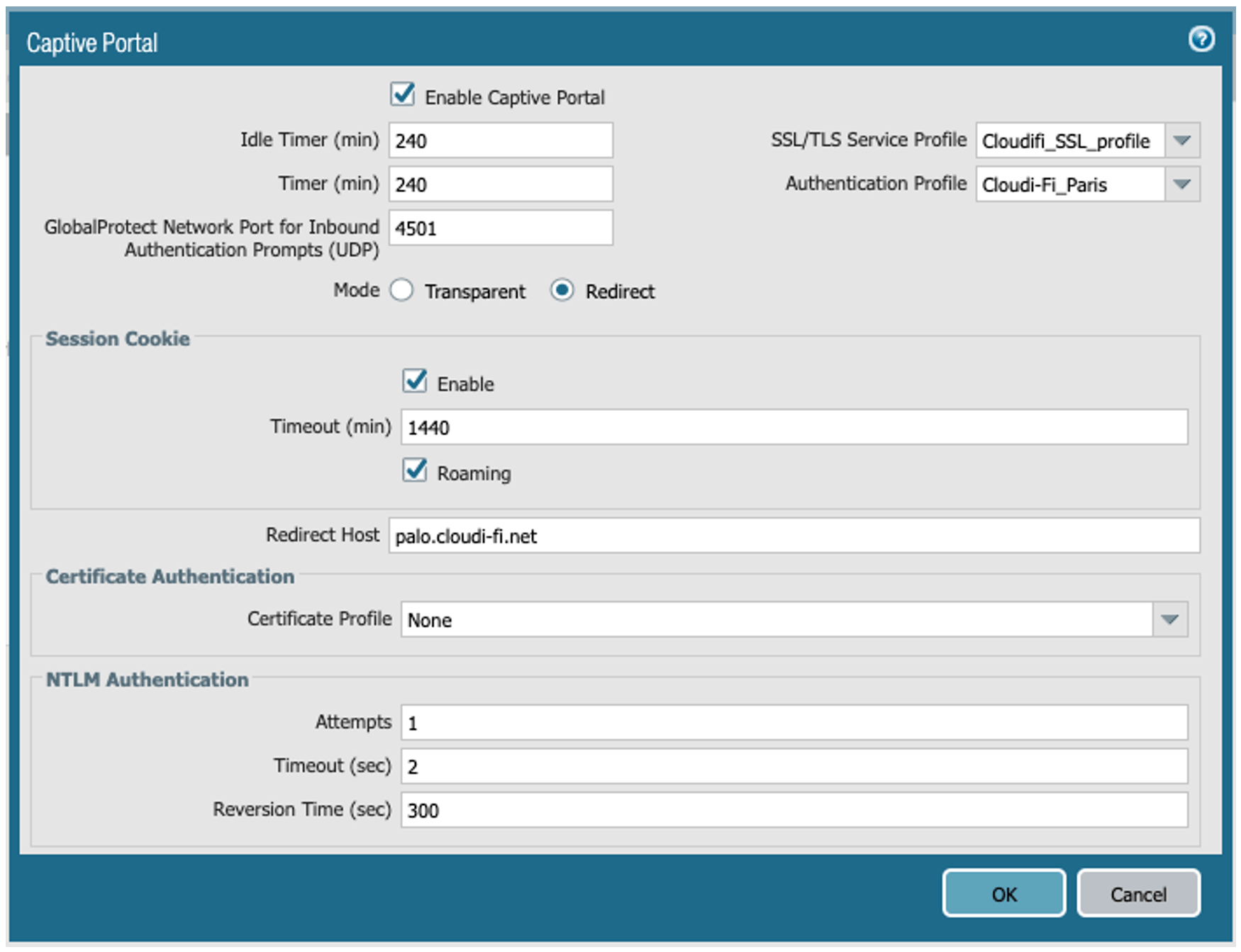 Palo Alto Networks Strata integration with CloudiFi CloudiFi