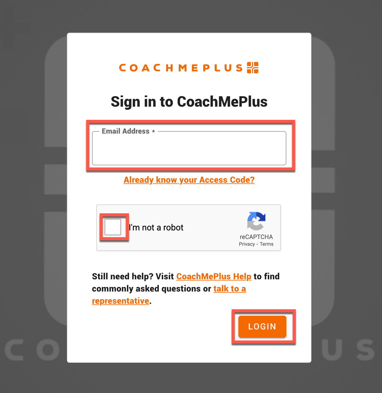 How To Find my Access Code CoachMePlus Help