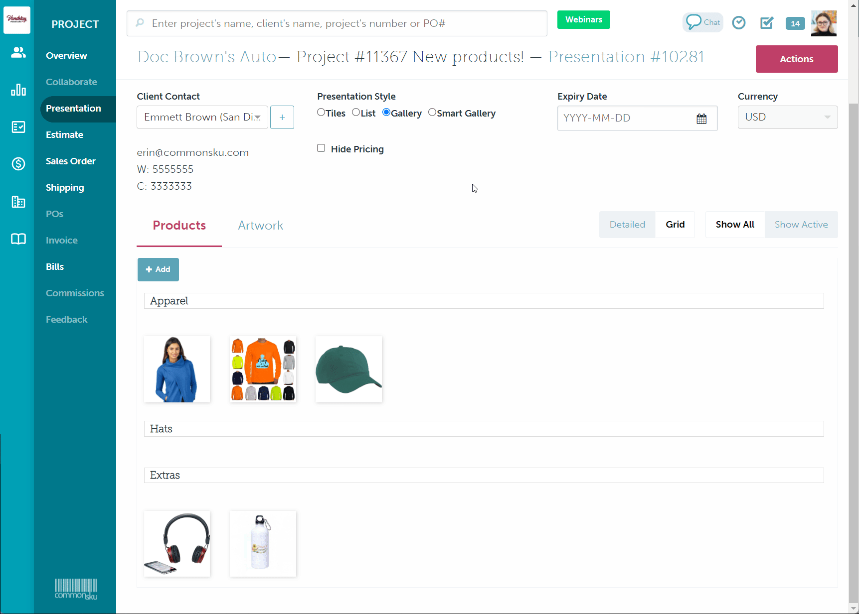 April 2022 Grid View for Presentations and Shops