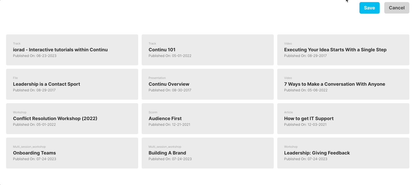 Rearranging Content On The Explore Page Continu Help Center