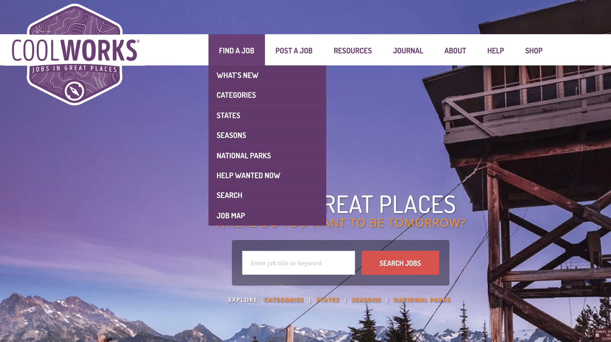 Intro to CoolWorks How to Search and Apply for Jobs CW Help Center