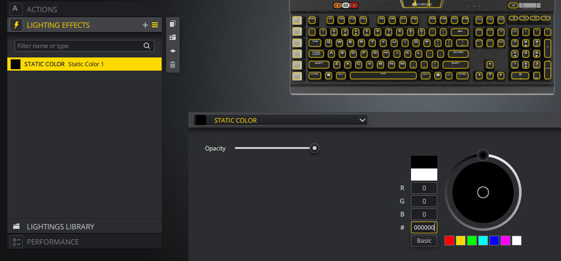 Turning Off RGB LEDs in iCUE – Corsair