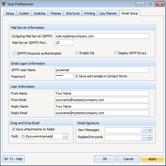 How to Drag and Drop Email from Outlook to Custom Vantage Office