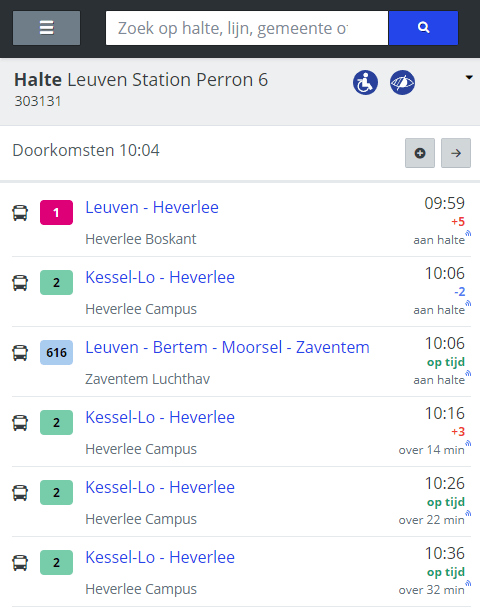 Waar Vind Ik Realtime Info Over Mijn Bus Of Tram? – Vragen & Contact – De Lijn