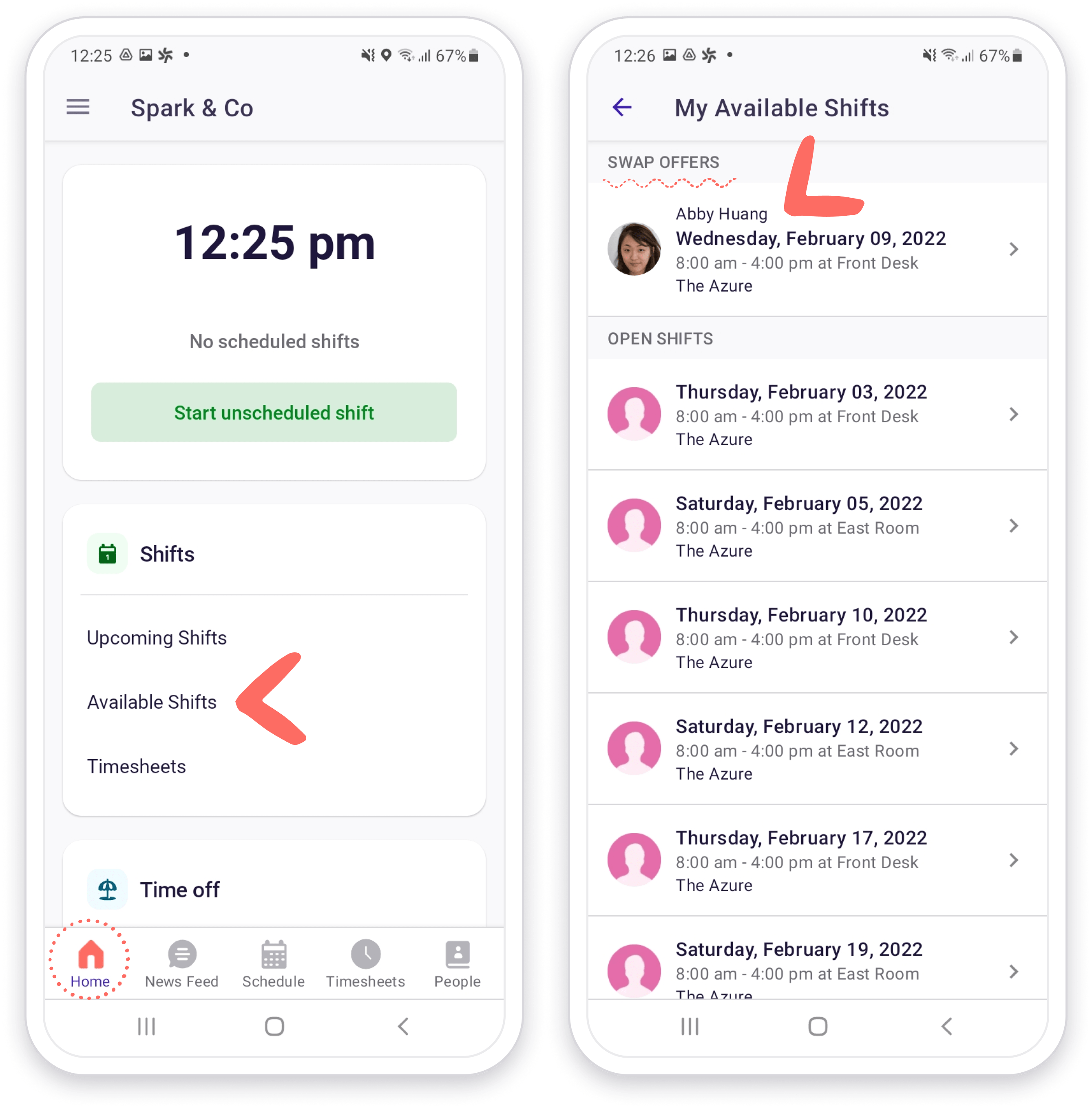 How to swap or offer your shift to a coworker Deputy Help Center