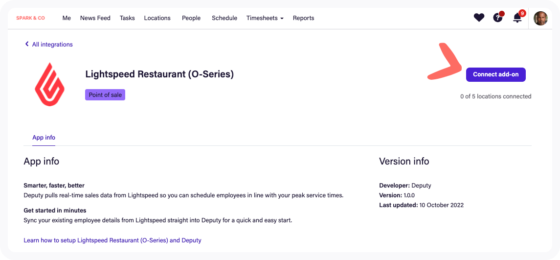 Integrating with Lightspeed Restaurant POS (OSeries) (Global) Deputy