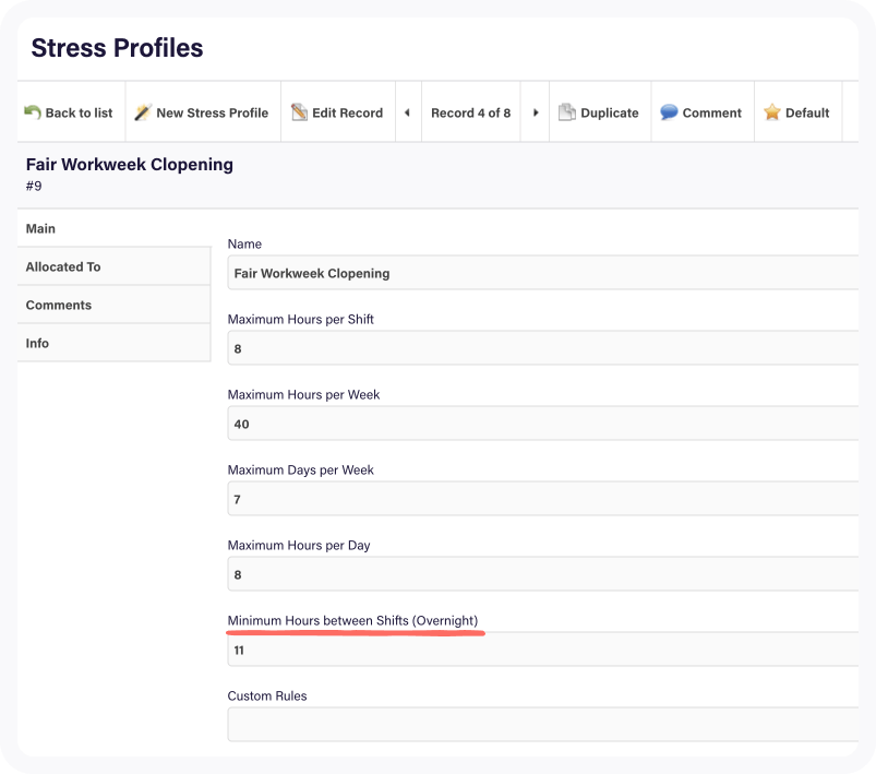 Set up stress profiles and fatigue management Deputy Help Center