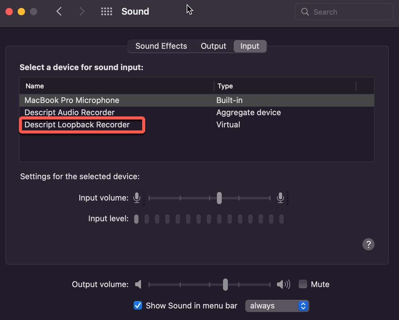 Recording computer audio Descript Help