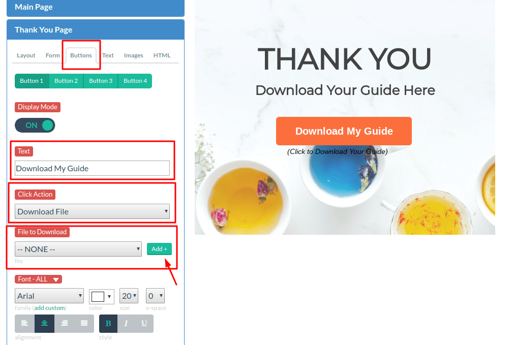 How to Add a Download Button to a Lightbox Digioh Help