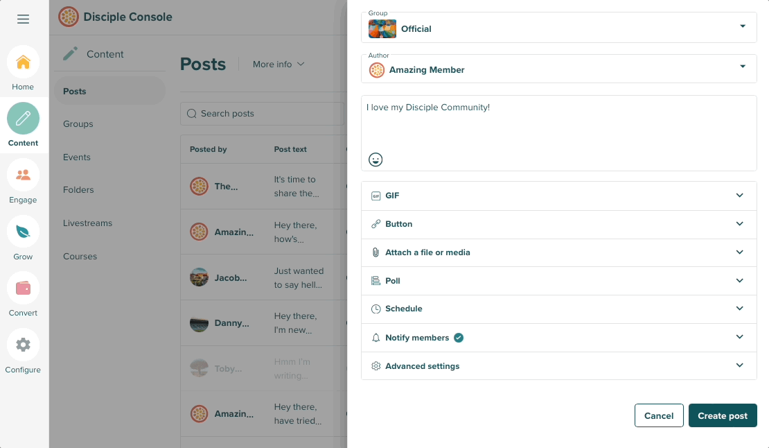 How to Make a Post Disciple