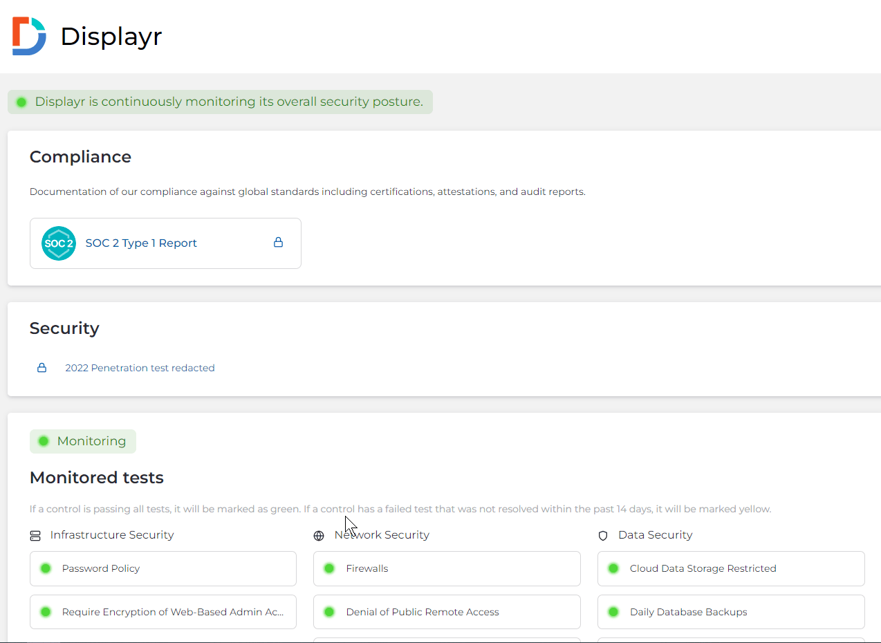 Displayr Trust Center Displayr Help