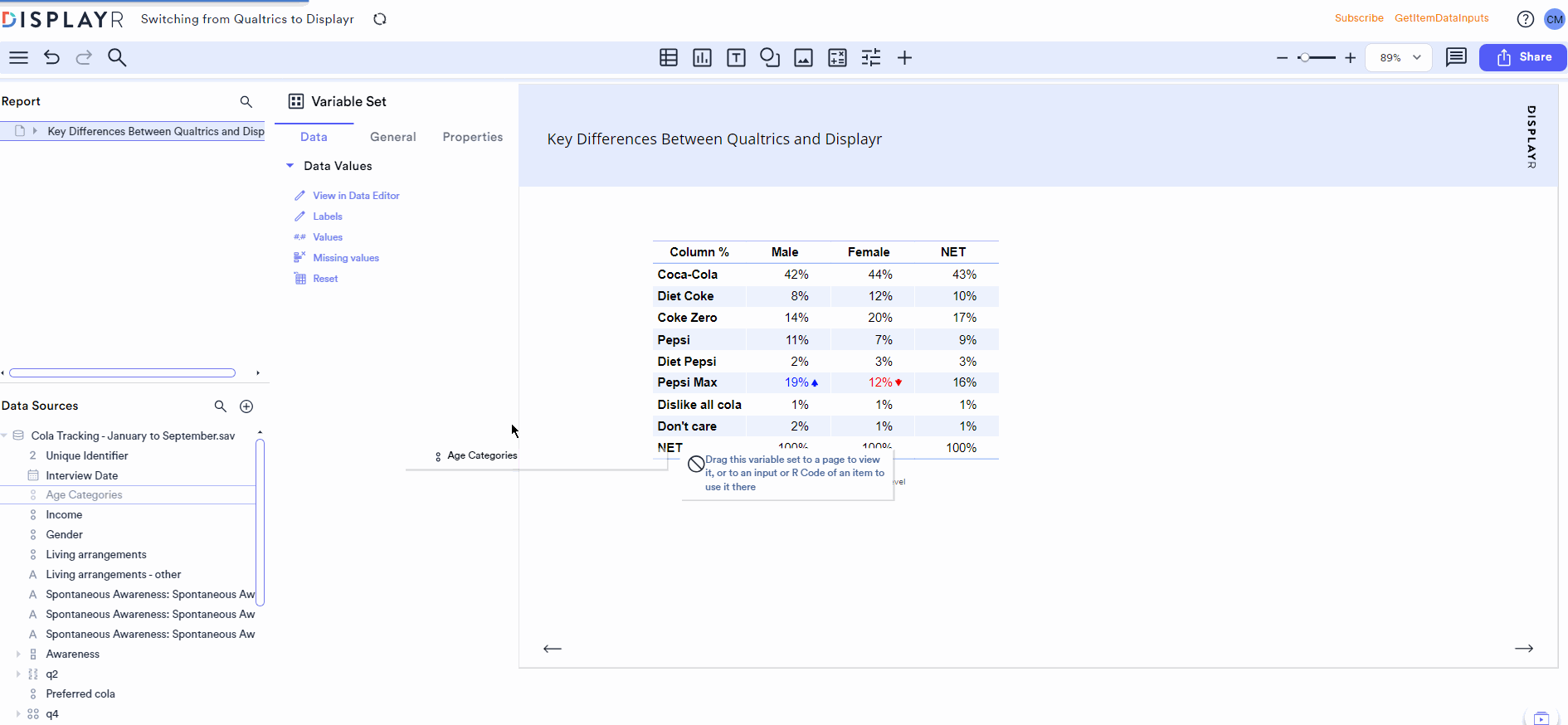 Key Differences Between Qualtrics and Displayr Displayr Help