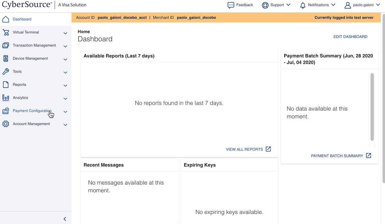 Configuring Cybersource for the App Docebo Help & Support