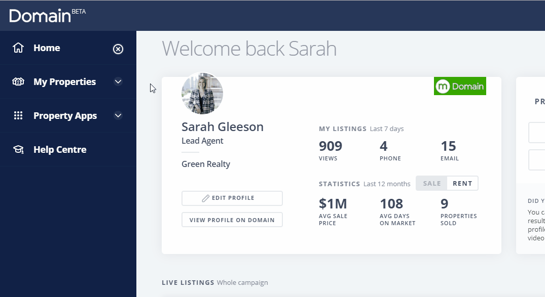 Introduction to Domain for Agents Portal Domain