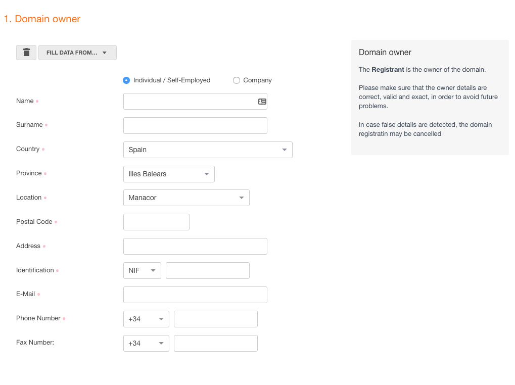 How can I register a domain? MrDomain
