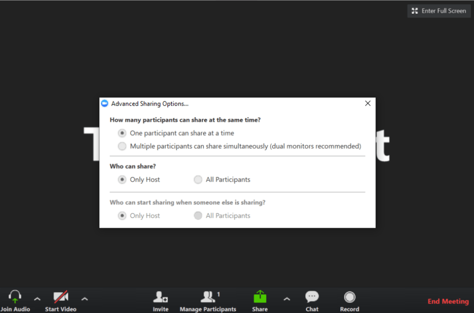 How to Prevent Participants from presenting during Zoom Meeting DTEN Help Center
