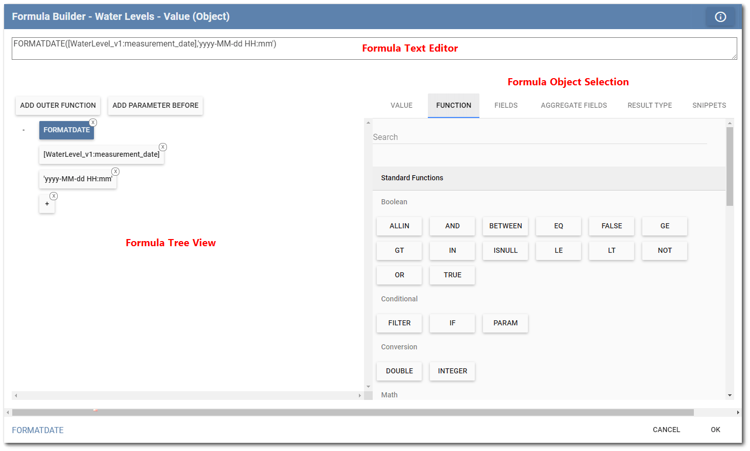 Formula Builder in Collect