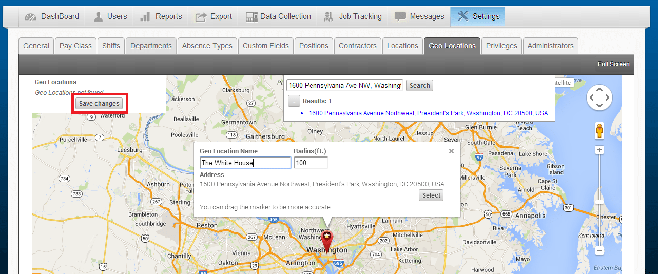 Geo Locations Mobile Zone Restrictions EasyClocking Help Guide
