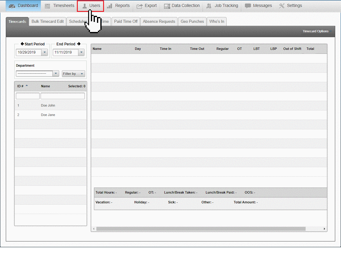 Administrator Overview EasyClocking Help Guide