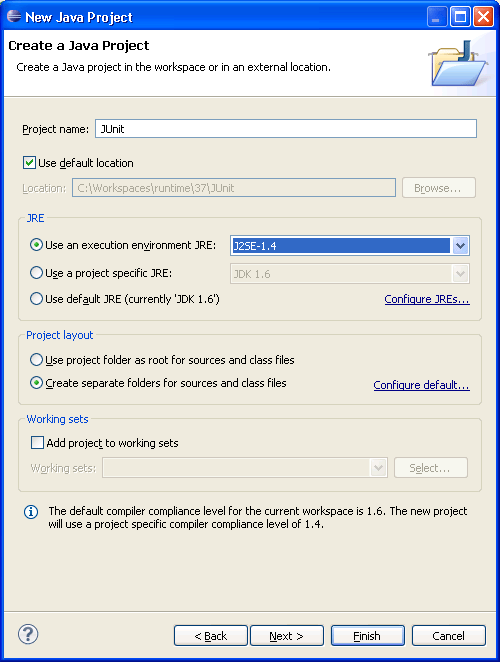 Creating your first Java project