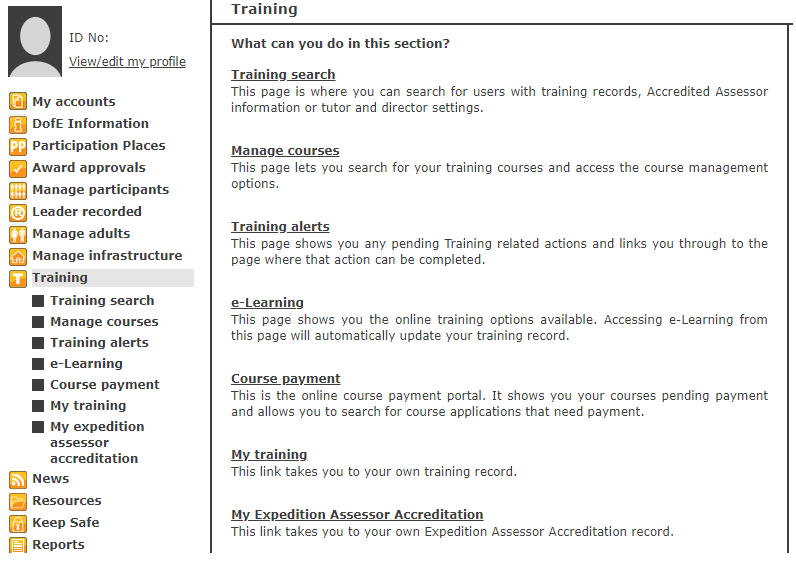 How does an assessor request accreditation? DofE