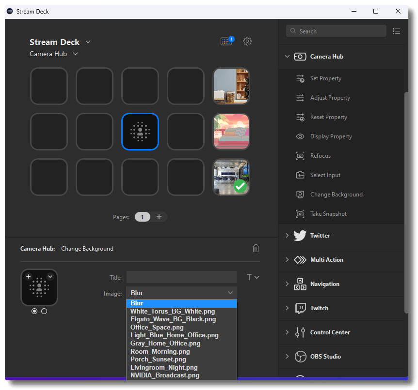 Elgato Stream Deck — Camera Hub Plugin Overview Elgato