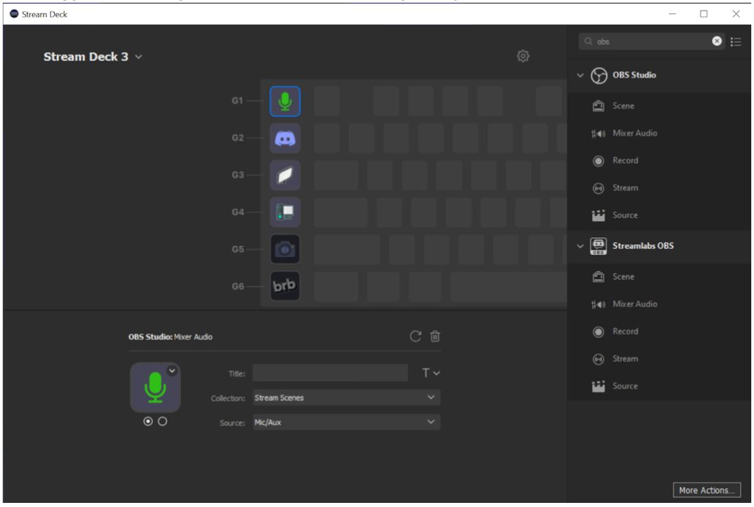 Elgato Stream Deck — G Key integration with Stream Deck Elgato