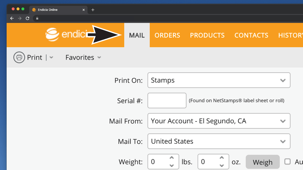 Printing NetStamps Endicia