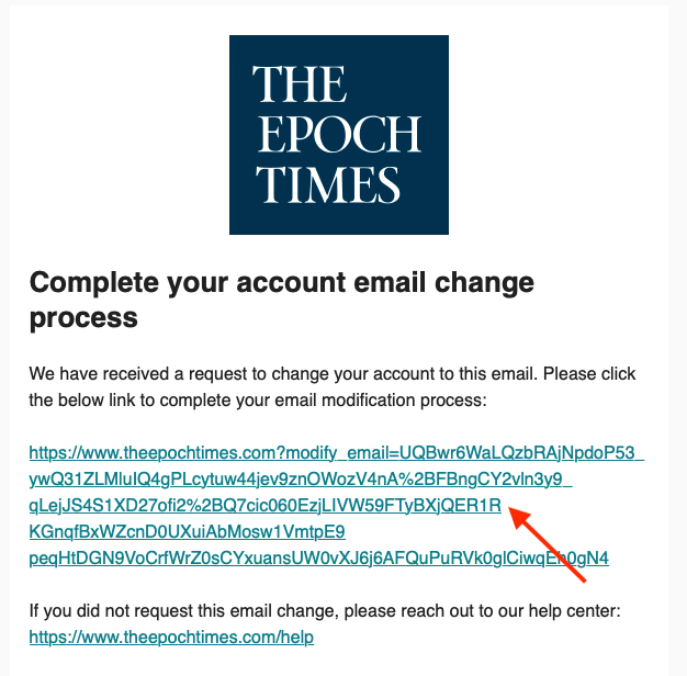 Change Your Email Address The Epoch Times