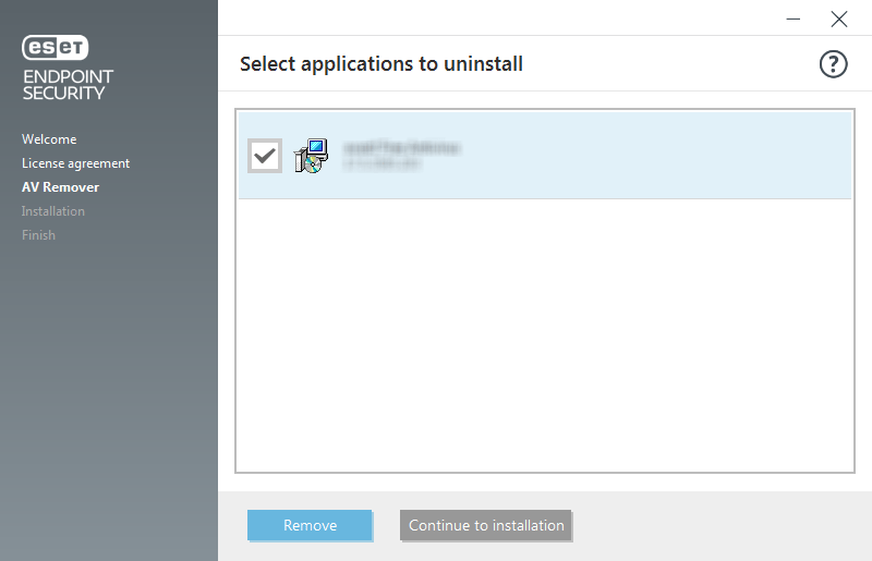 ESET AV Remover ESET Endpoint Security ESET Online Help