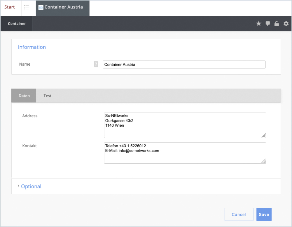 Container Evalanche Helpcenter