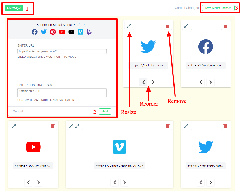 How To Integrate Social Media Widgets For Virtual Events Help Center