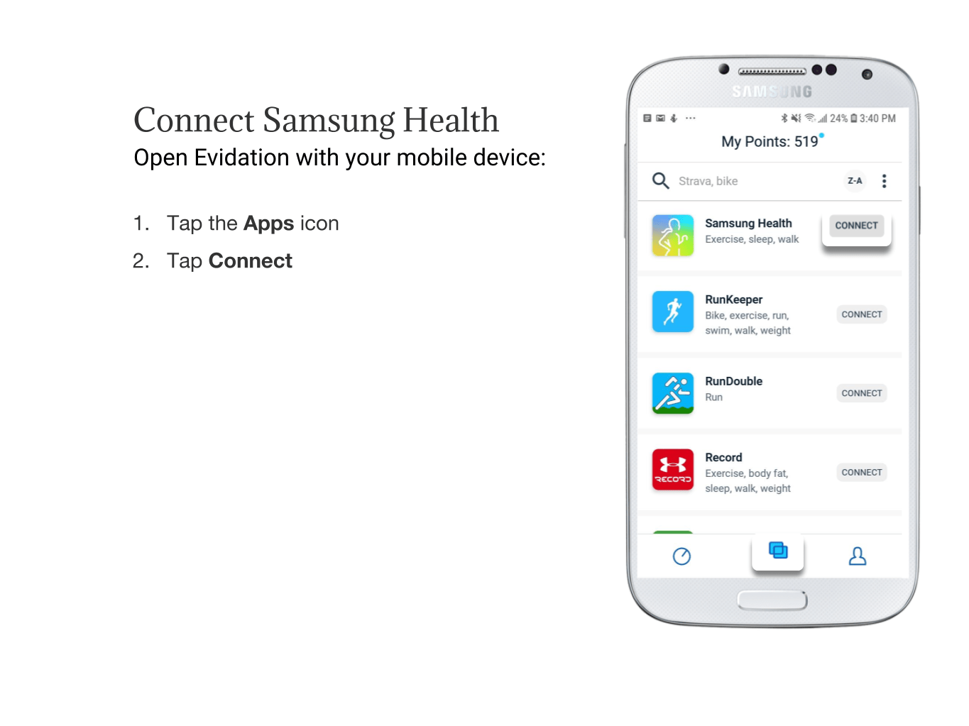 Samsung Health Evidation
