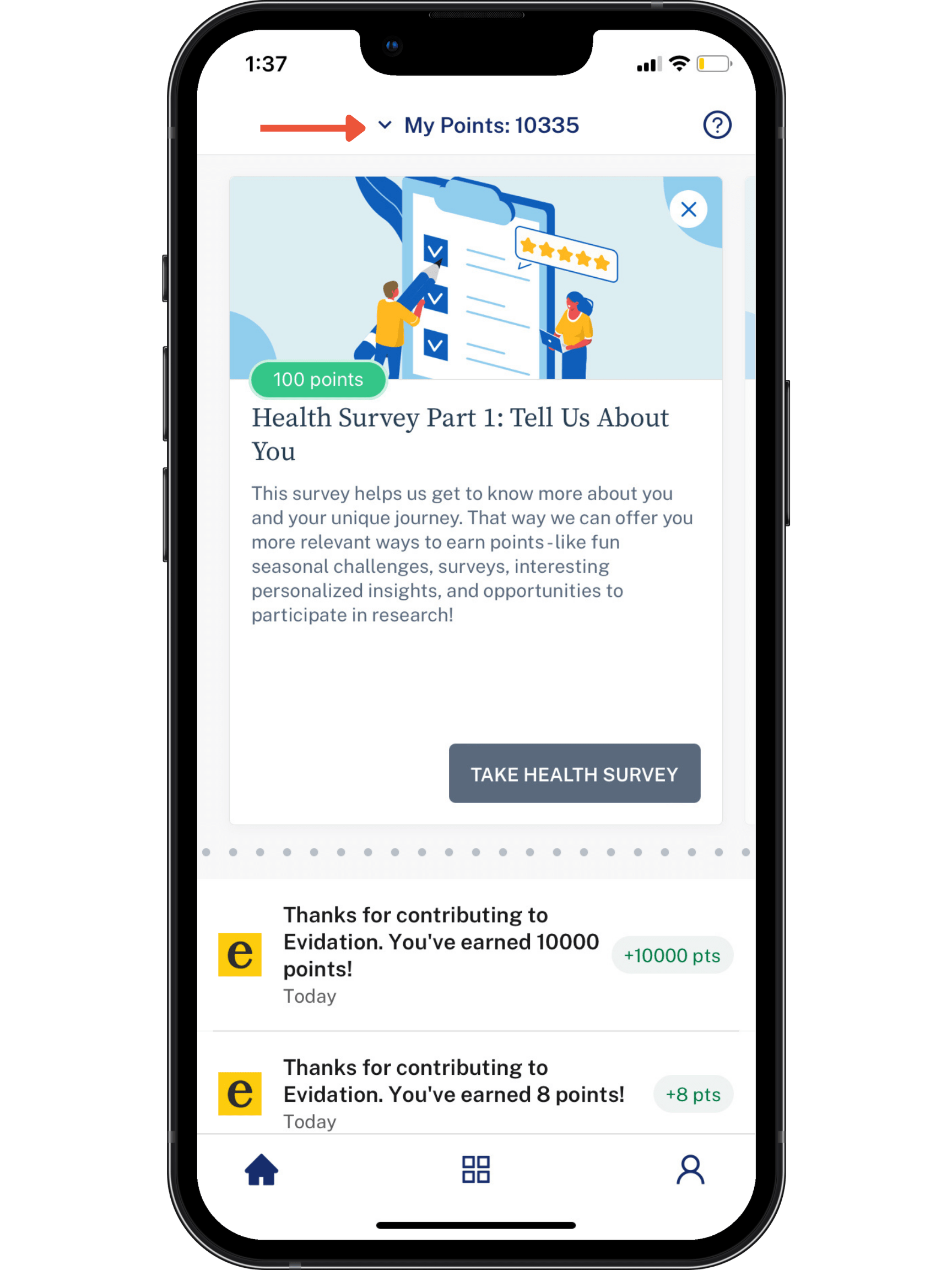 How to redeem your reward Evidation