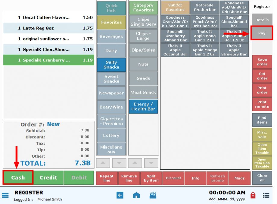 Apply Cash Discounts Exatouch Knowledge Base