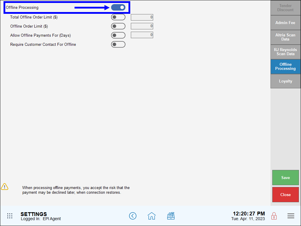 Offline Transactions Exatouch Knowledge Base