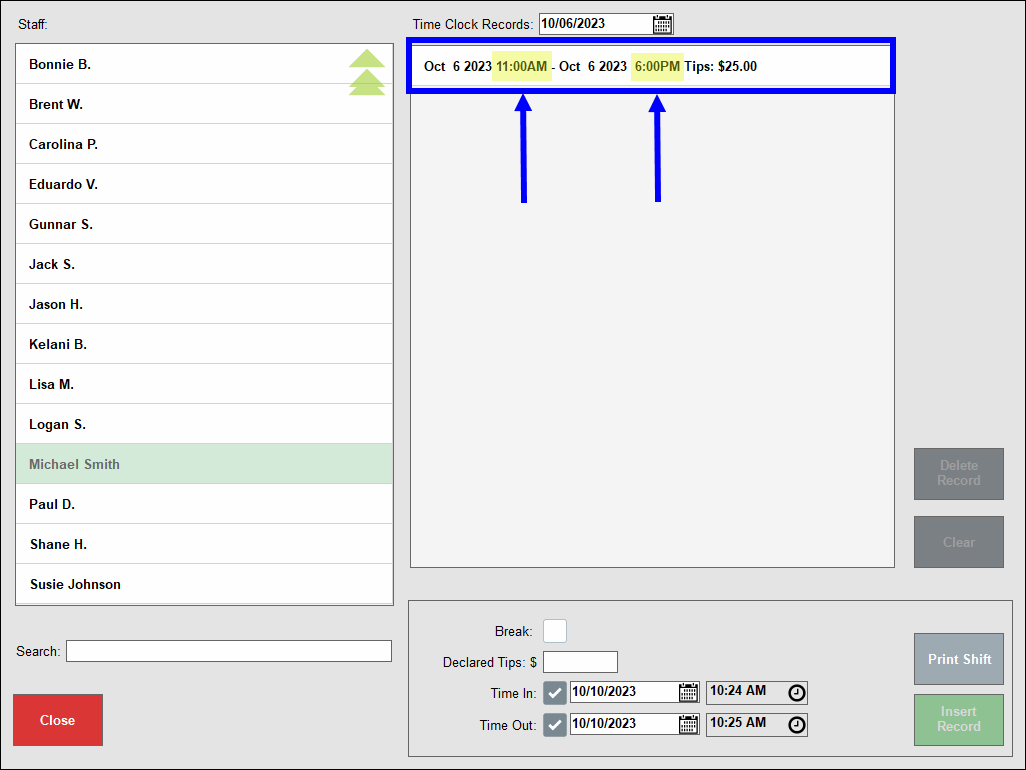 Manage the Time Clock Exatouch Knowledge Base