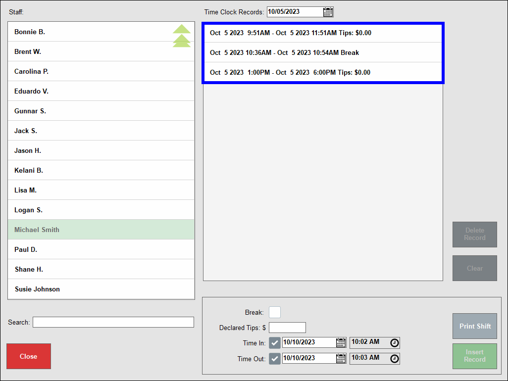 Manage the Time Clock Exatouch Knowledge Base