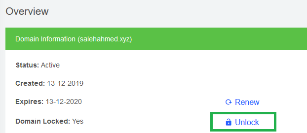 How can I unlock the domain? Web Hosting Knowledgebase