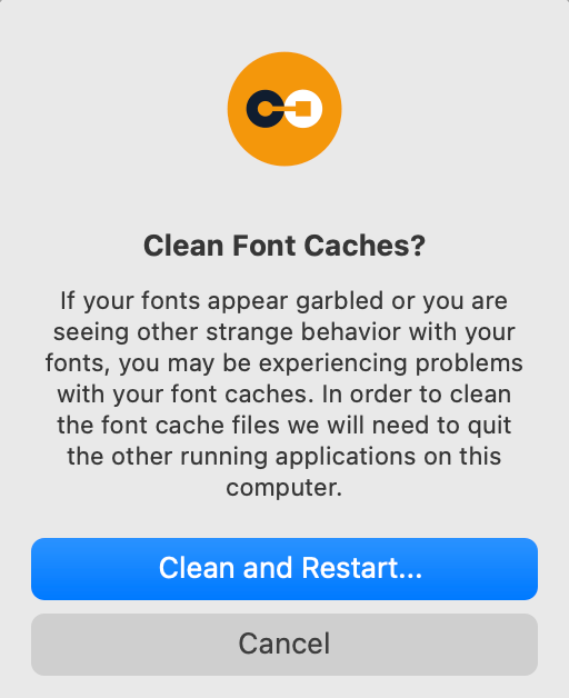Cleaning font caches with Connect Fonts for Mac Extensis