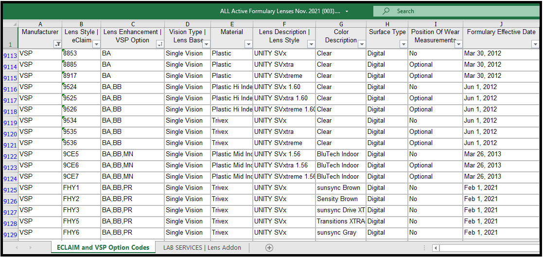Setting up and Mapping Products with the VSP Interface