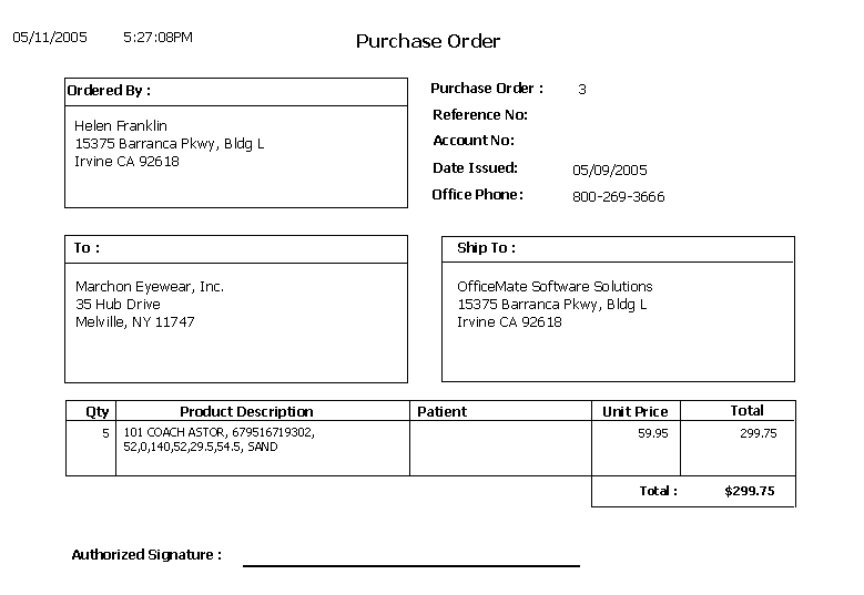 Purchase Order