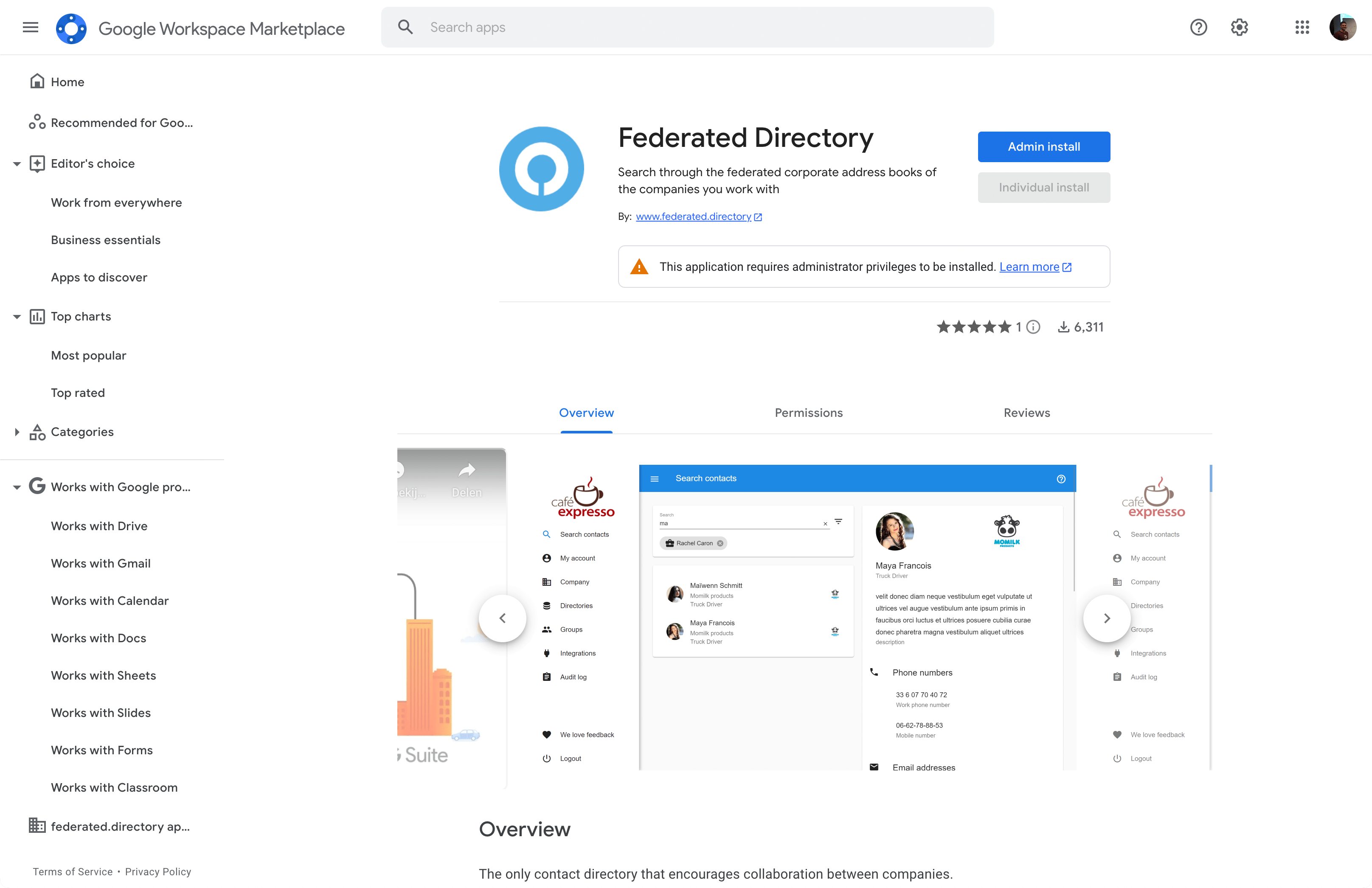Integrate with Google Federated Directory