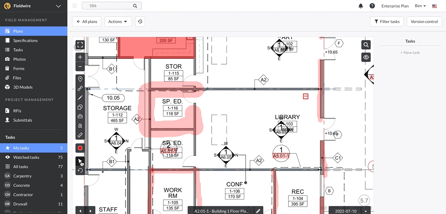 How to use the Single Plan View and Markup Tools () Knowledge Base