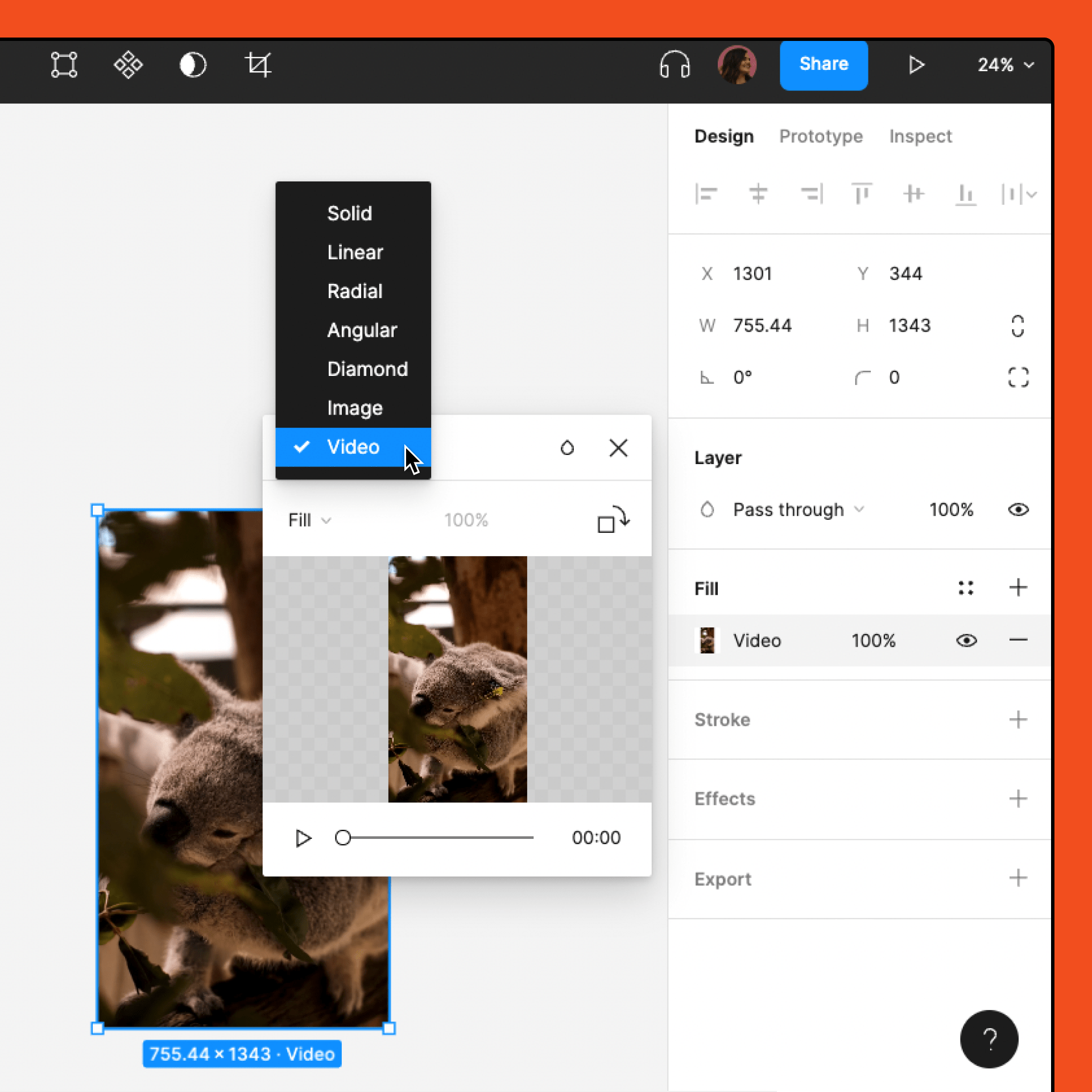 Use videos in prototypes Figma Learn Help Center