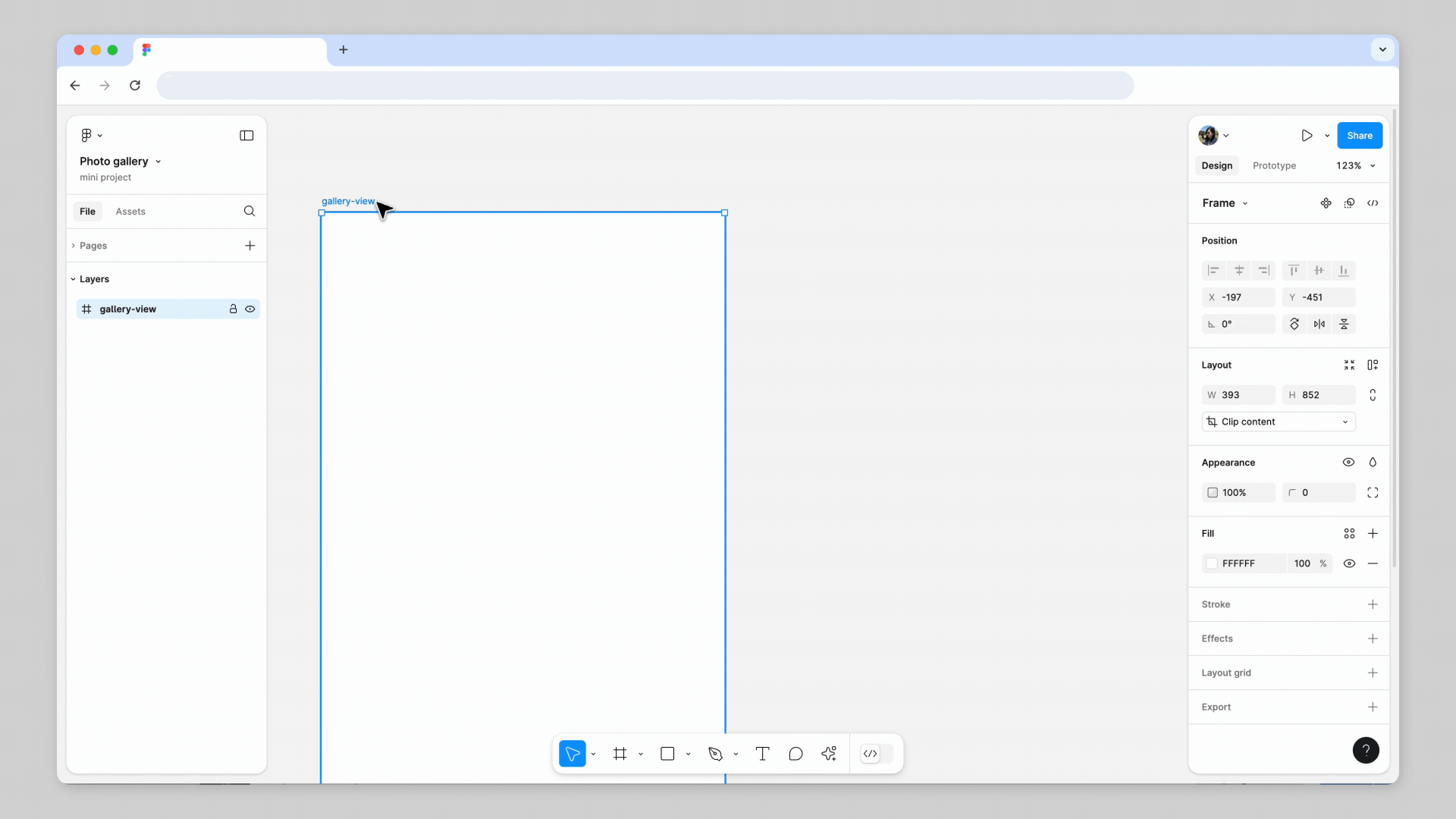 Create a photo gallery prototype Figma Learn Help Center